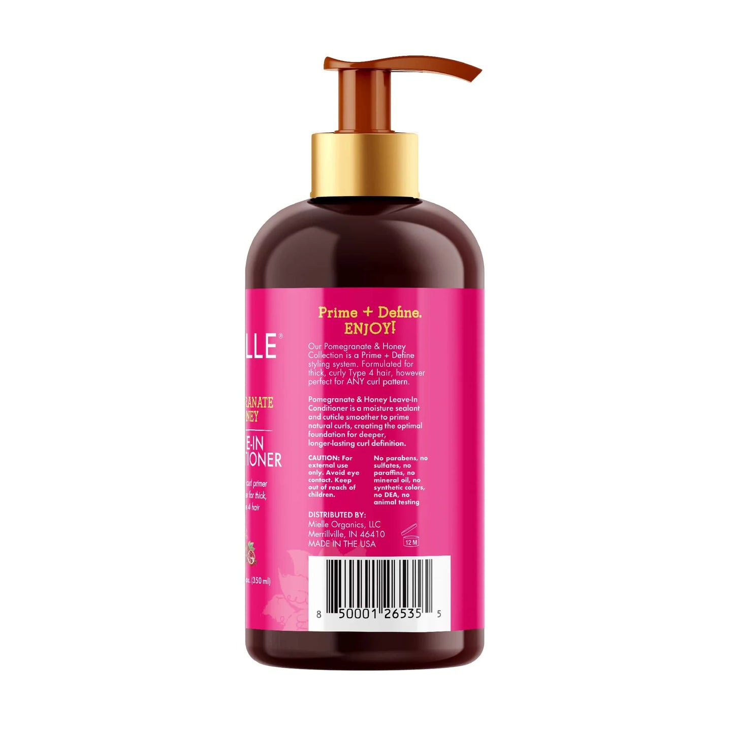 Acondicionador Sin Enjuague de Granada y Miel de Mielle 12.0 oz / 350 mL
