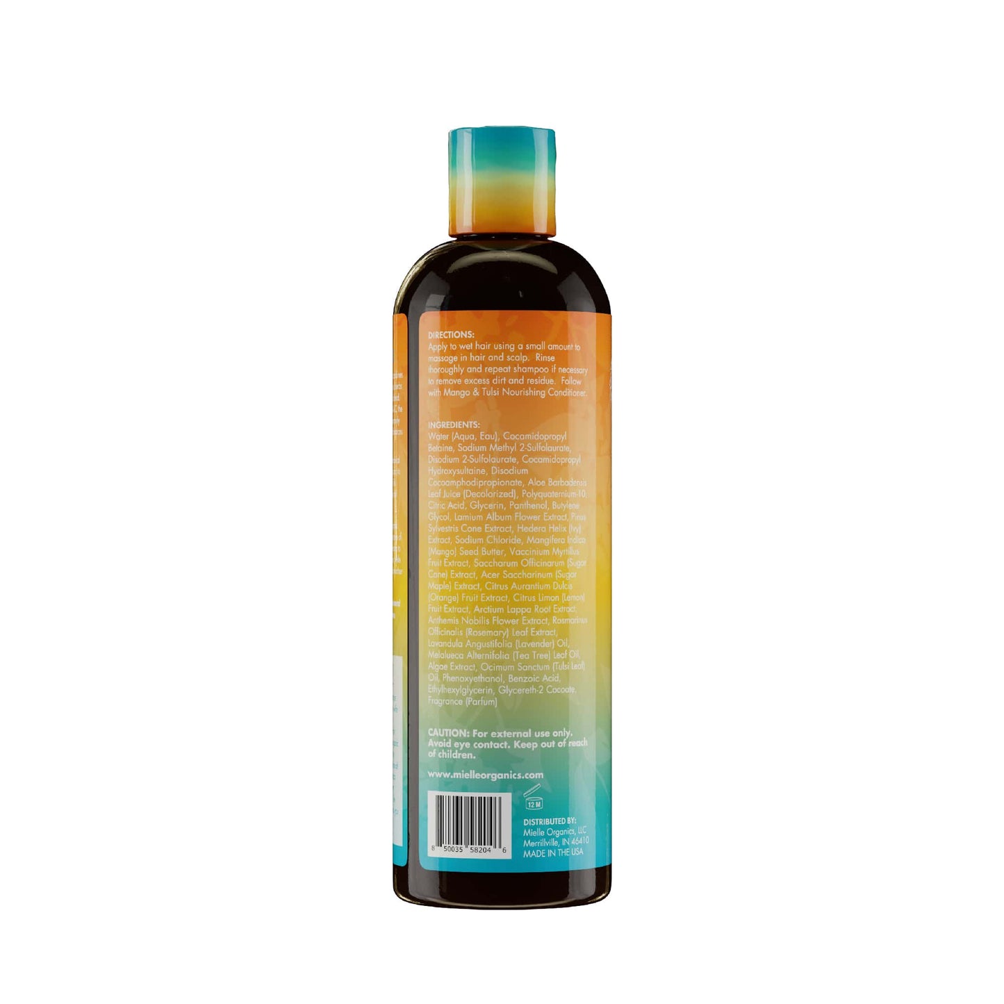 Shampoo NNutritivo de Mango y Tulsi de Mielle 12 oz / 355mL