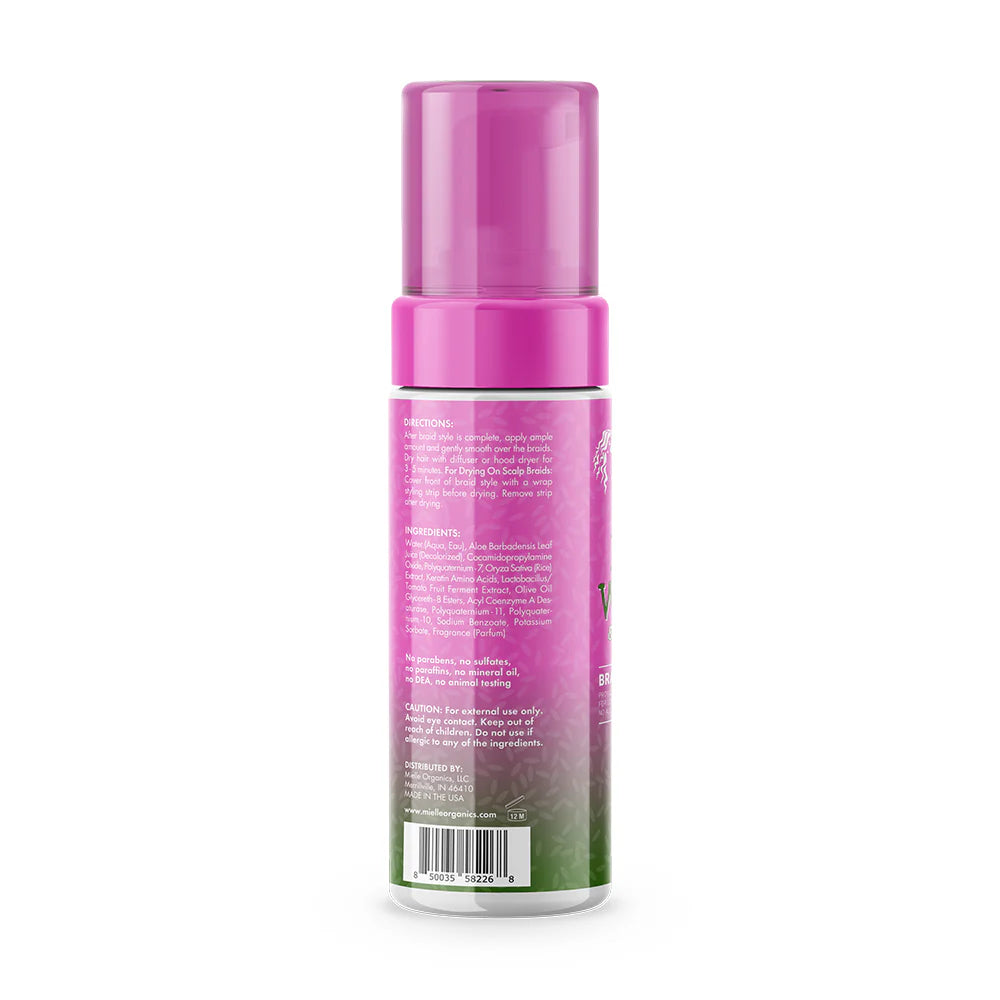 Mielle Rice Water & Aloe Vera Braid Set Foam 7.5 oz / 222mL