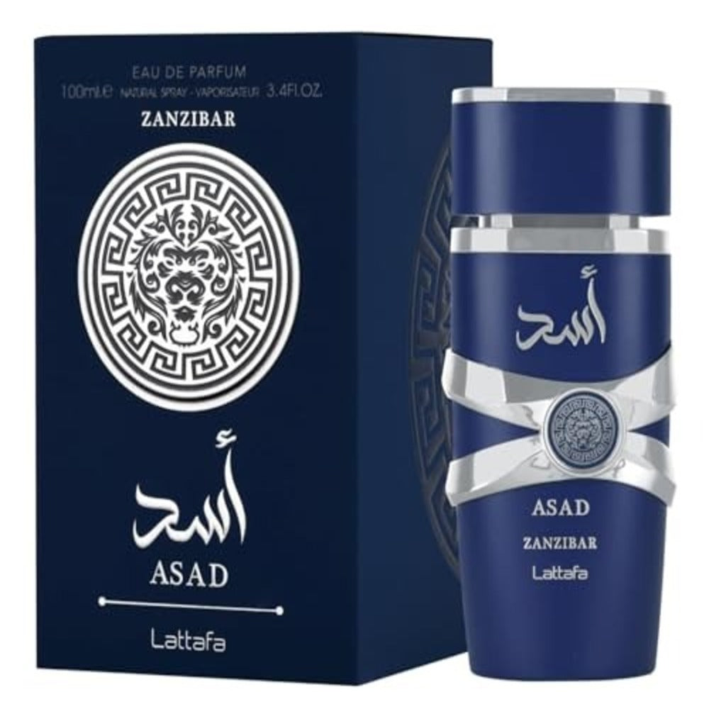 Asad Zanzibar By Lattafa EDP Perfume for Men 3.4 oz/100 ml