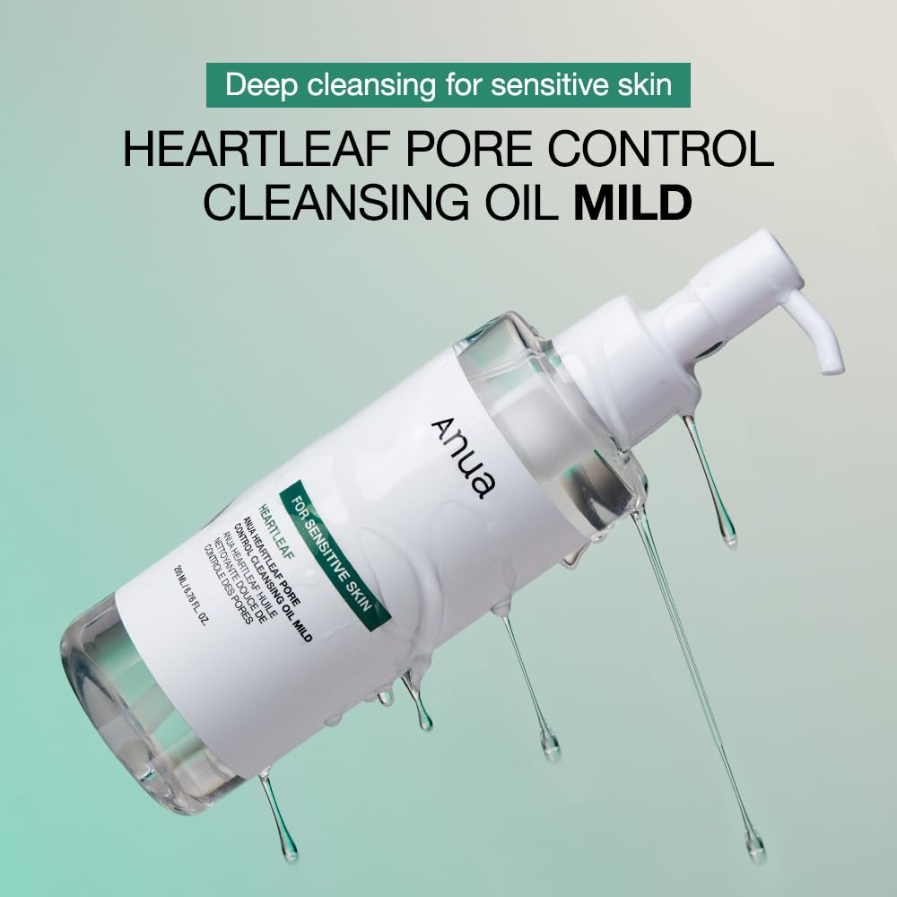 Aceite Limpiador Control de Poros con Heartleaf y Vitamina E de Anua