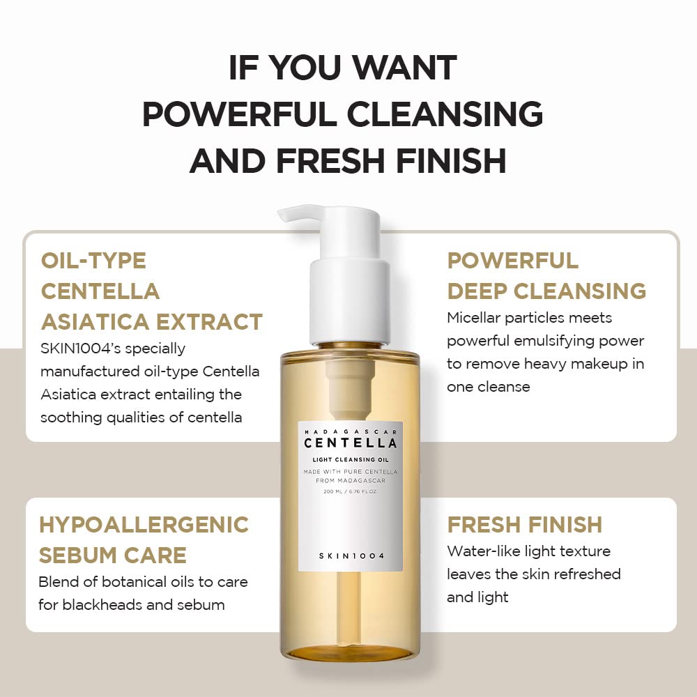 SKIN1004 Madagascar Centella Light & Gentle Cleansing Oil 200mL