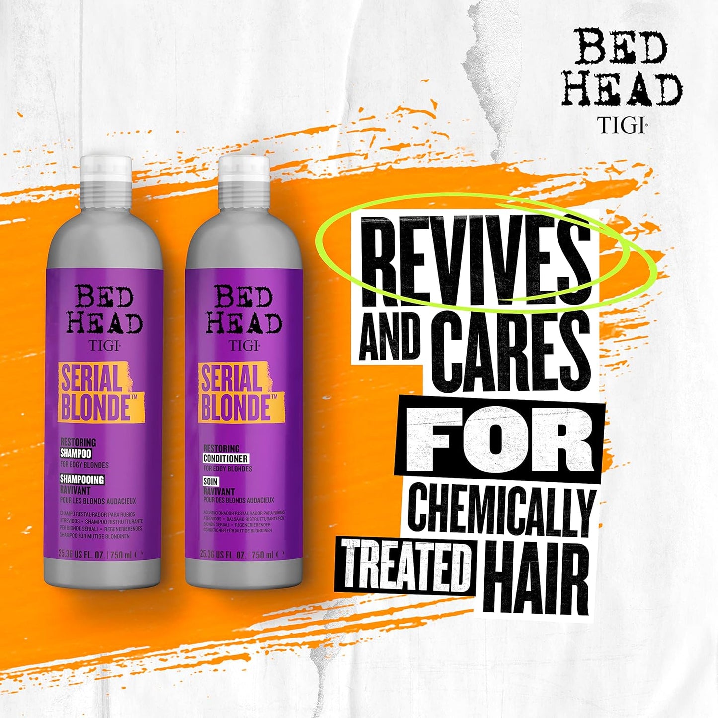 Tigi Serial Blonde Shampoo and Conditioner Pack - 25.36 oz/750ml