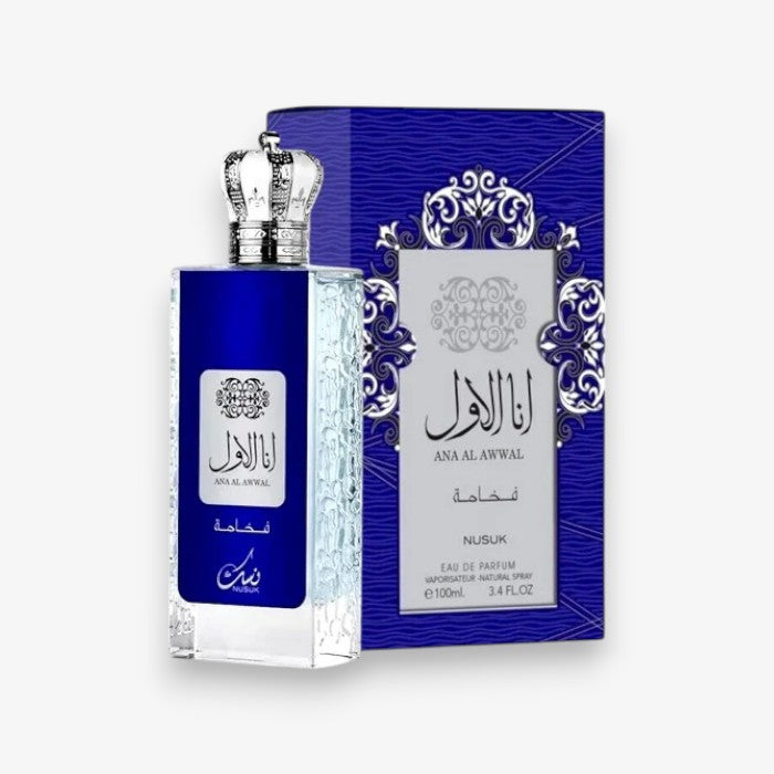 Ana Al Awwal Blue By Nusuk EDP Perfume for Men 3.4 oz/100 ml