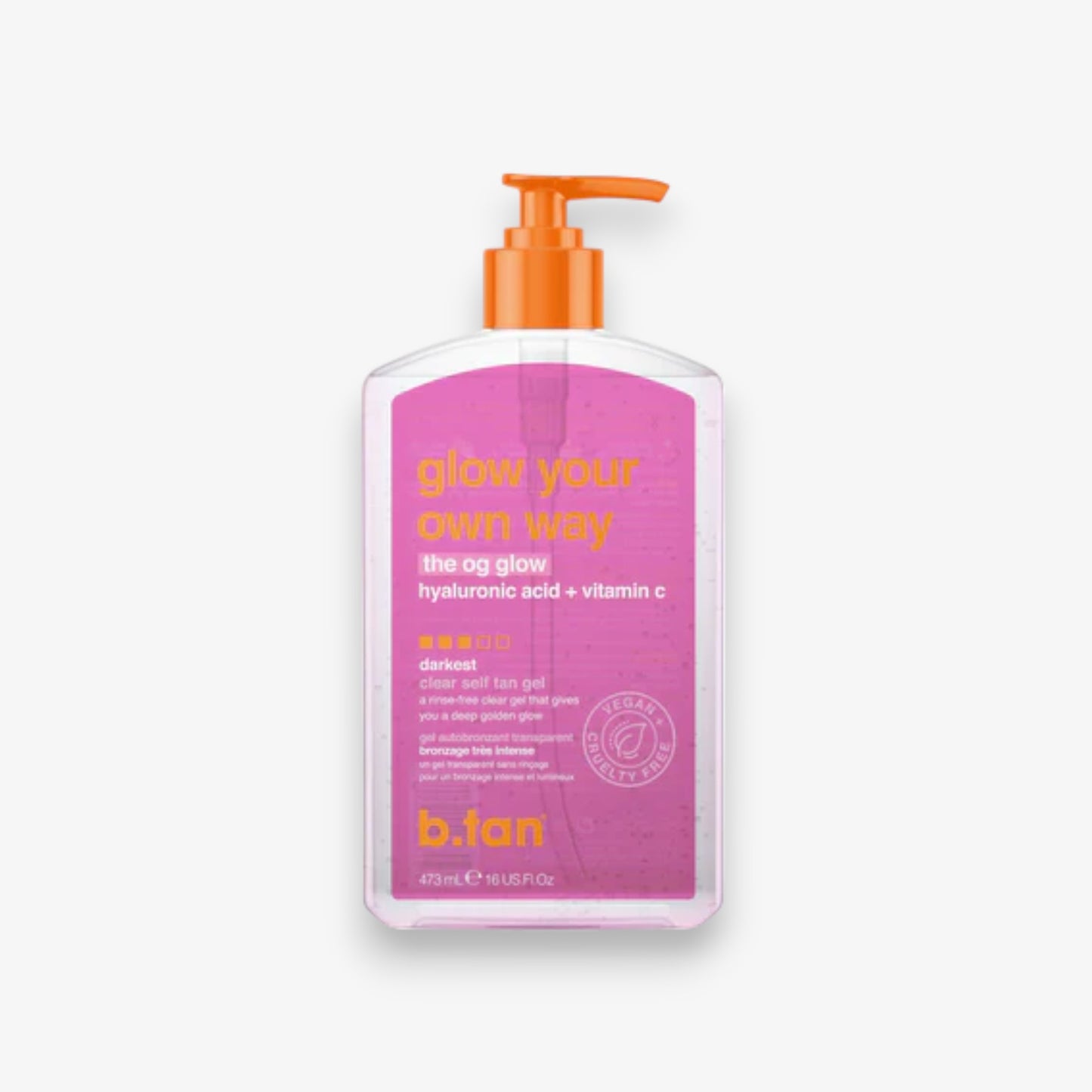 B.tan Glow Your Own Way The og Glow - Gel autobronceador 473ml / 16 Oz