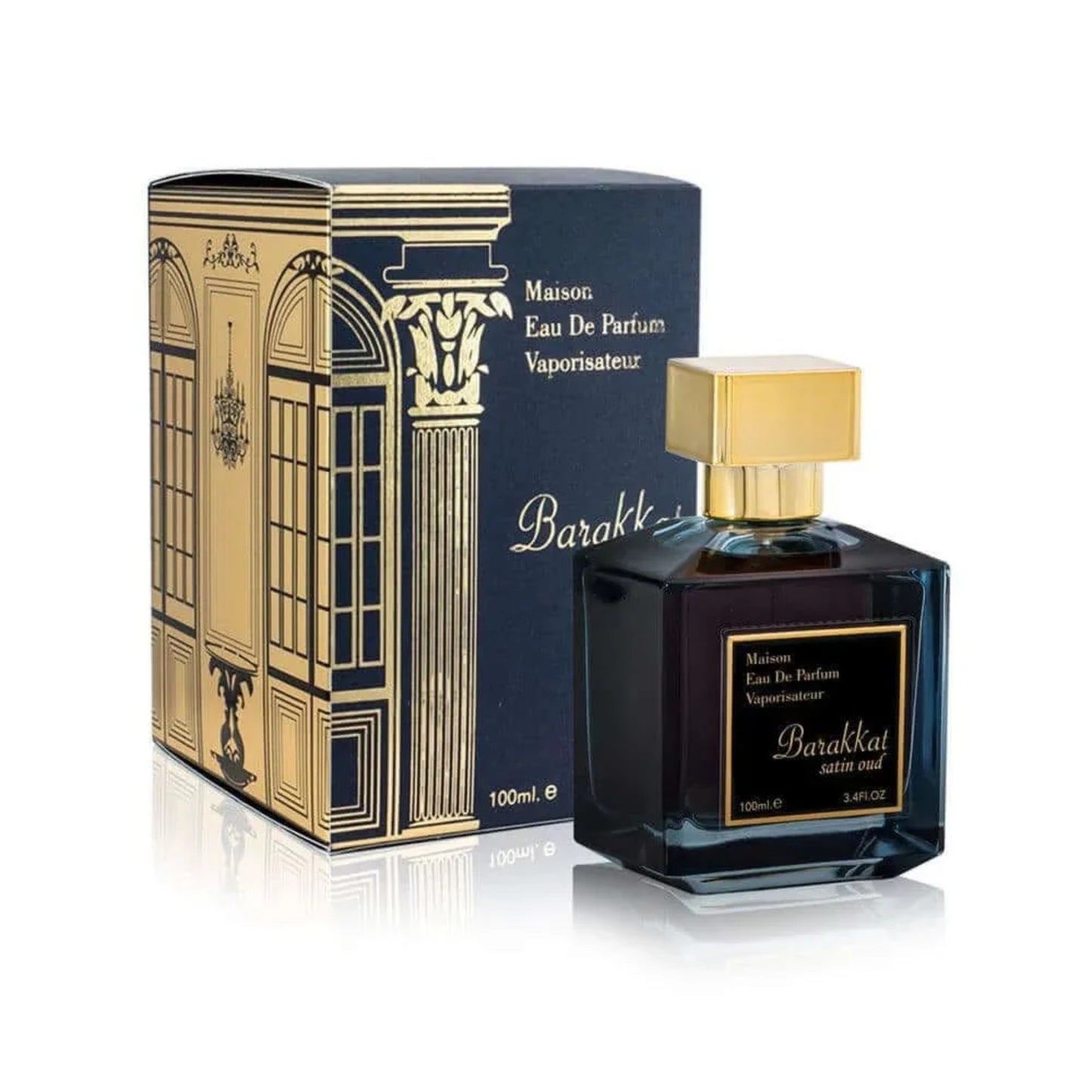 Barakkat Satin Oud por Fragrance World Eau de Parfum 3.4 Oz/100ml