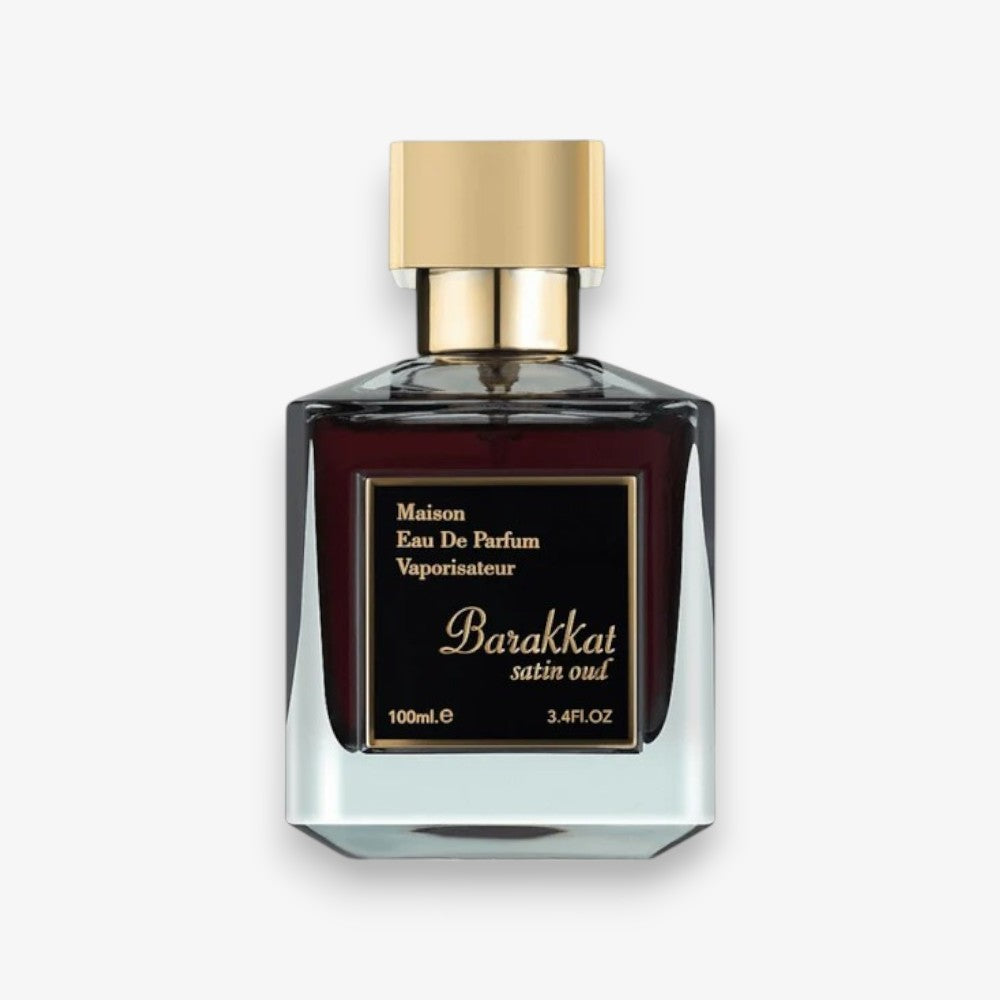 Barakkat Satin Oud por Fragrance World Eau de Parfum 3.4 Oz/100ml