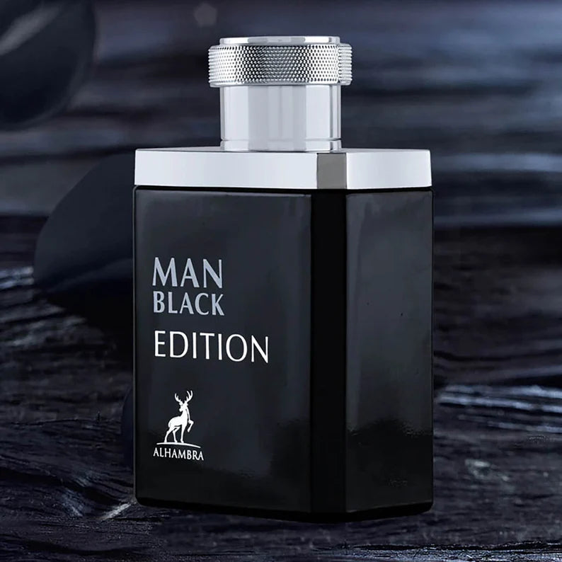 Black Edition By Maison Alhambra EDP Perfume for Men 3.4 oz/100 ml