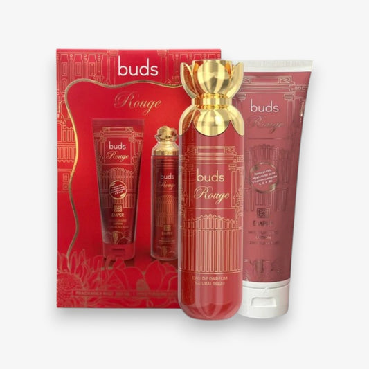 Buds Rouge Set by Emper Fragance Mist + Moisturising Lotion 250 mL/ 8.4 Fl. Oz