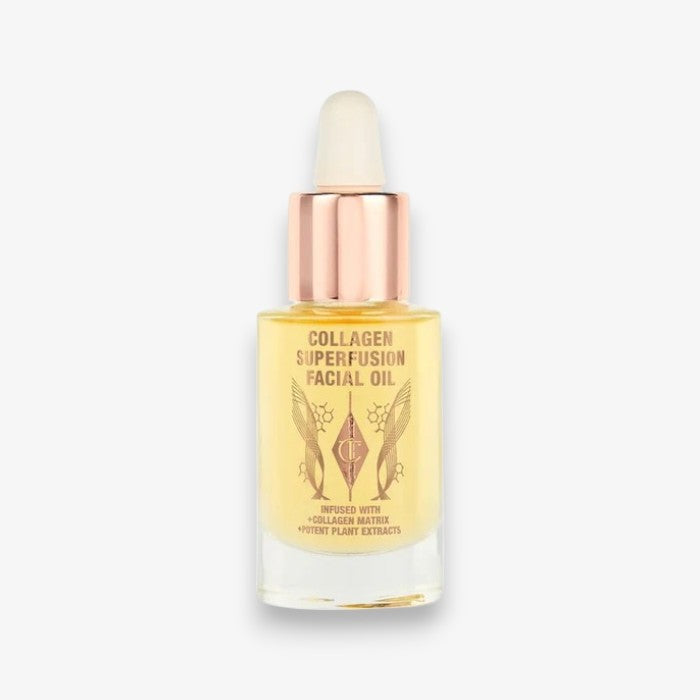 Mini óleo facial reafirmante e preenchedor de superfusão de colágeno