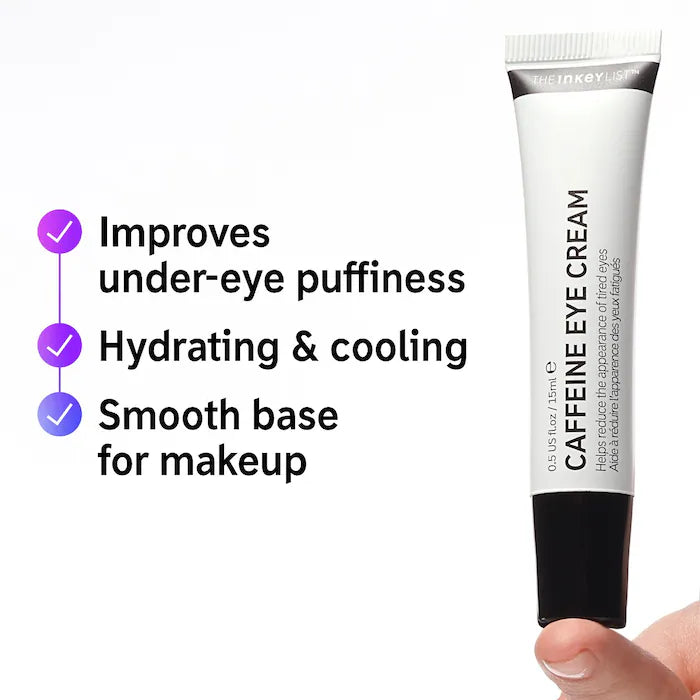 The INKEY List Caffeine De-puffing + Dark Circle Eye Cream 0.5 oz/ 15 mL