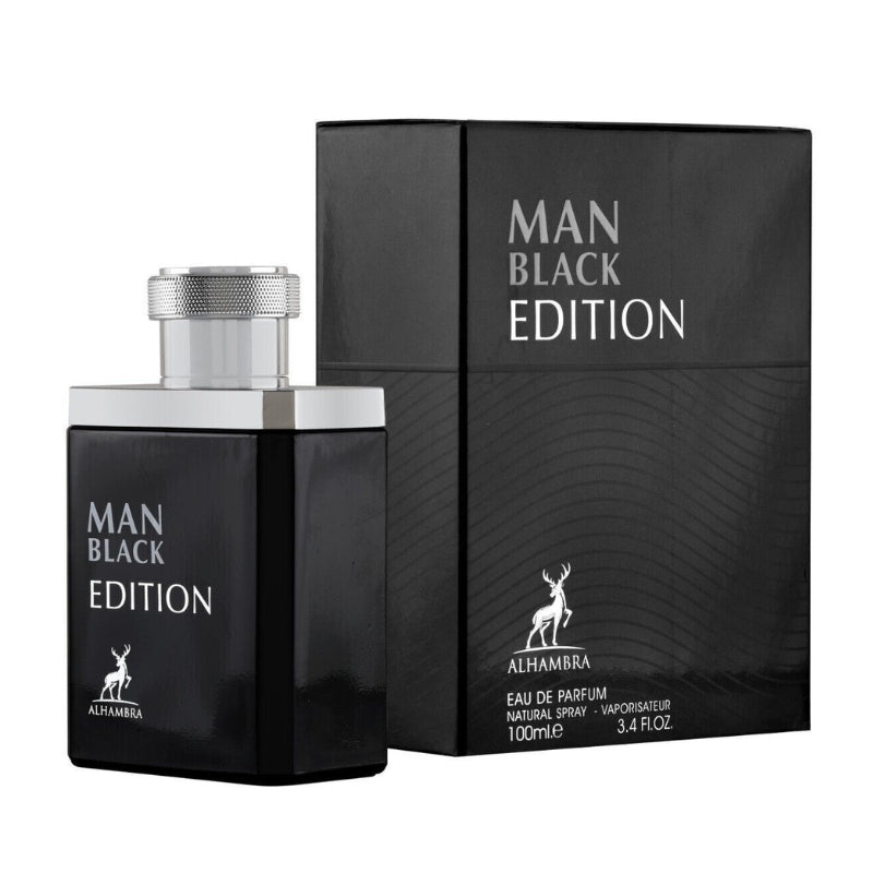Black Edition By Maison Alhambra EDP Perfume for Men 3.4 oz/100 ml