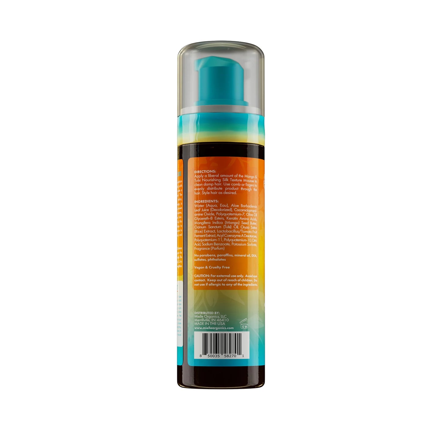 Mielle Mango & Tulsi Nourishing Silk Texture Mousse 7 oz / 222mL