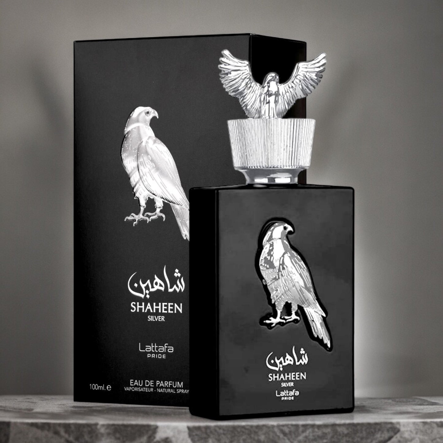Shaheen Silver By Lattafa Pride EDP Perfume for Men 3.4 Oz/100 ml