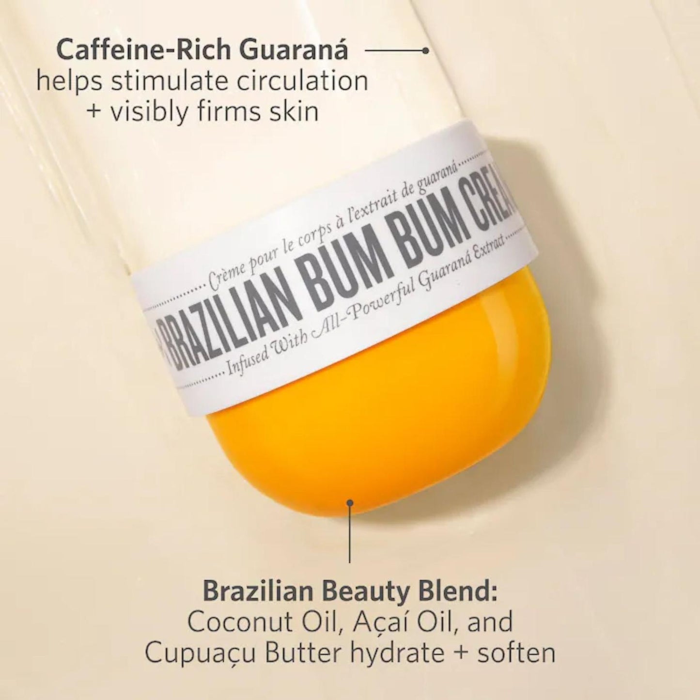 Mini Crema Corporal Brazilian Bum Bum Cream de Sol de Janeiro - 2.5 oz/75 ml