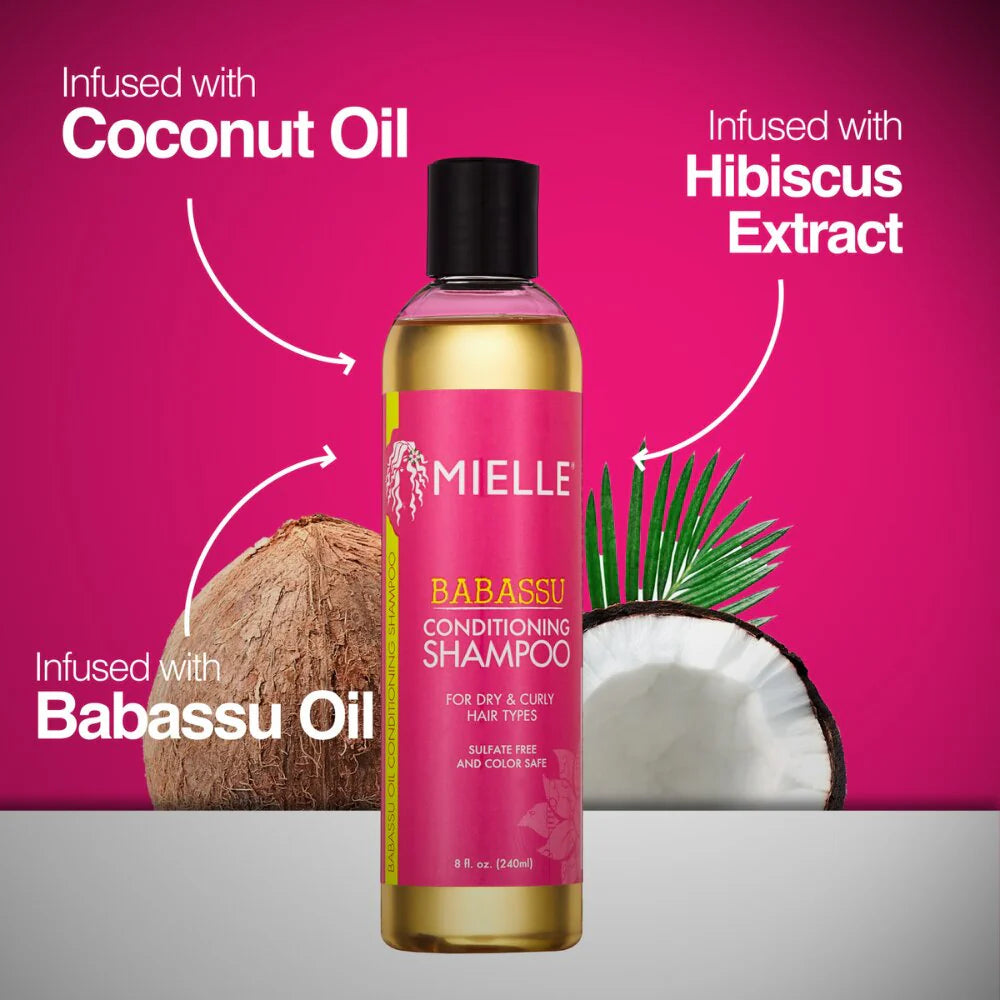 Shampoo Acondicionador de Babasú de Mielle 8 oz / 240mL