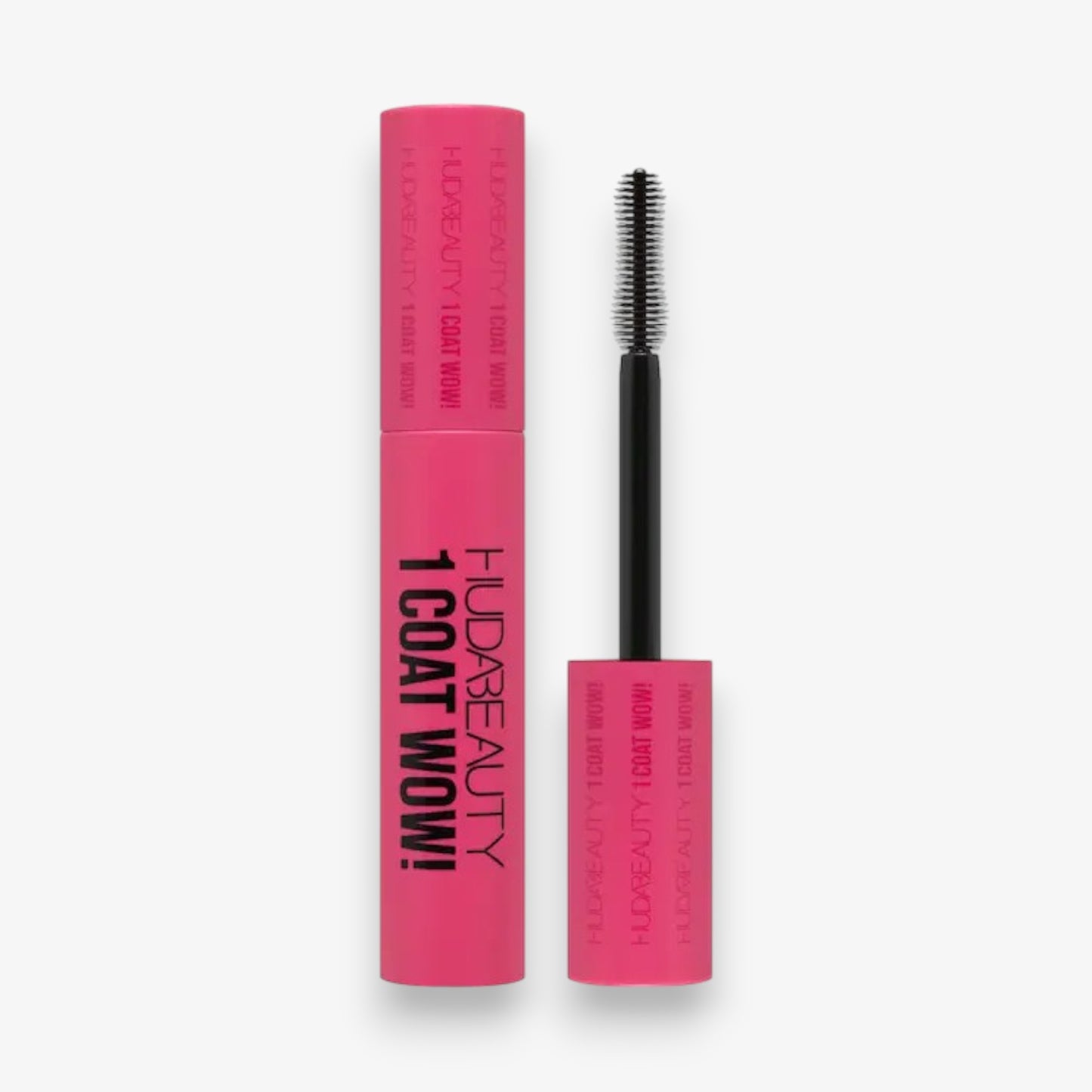 Máscara de Cílios Extra Volume e Levantamento 1 Coat WOW da Huda Beauty - 0.33 fl oz. / 10 mL