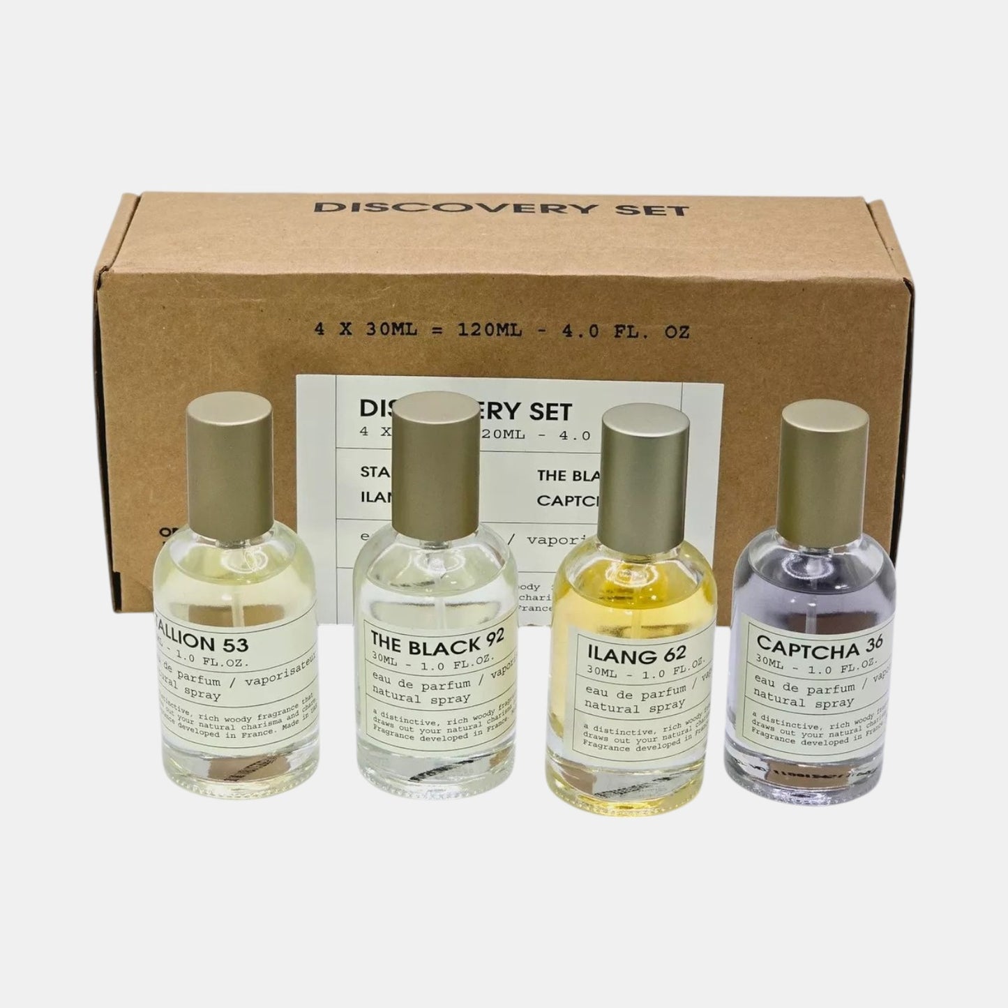 Kit de Descubrimiento Perfume Stallion 53, Captcha 36, Ilang 62 & The Black 92 (Unisex) 30 mL / 1 Fl Oz