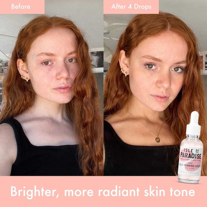 The Isle of Paradise Self Tanning Glow Face Drops