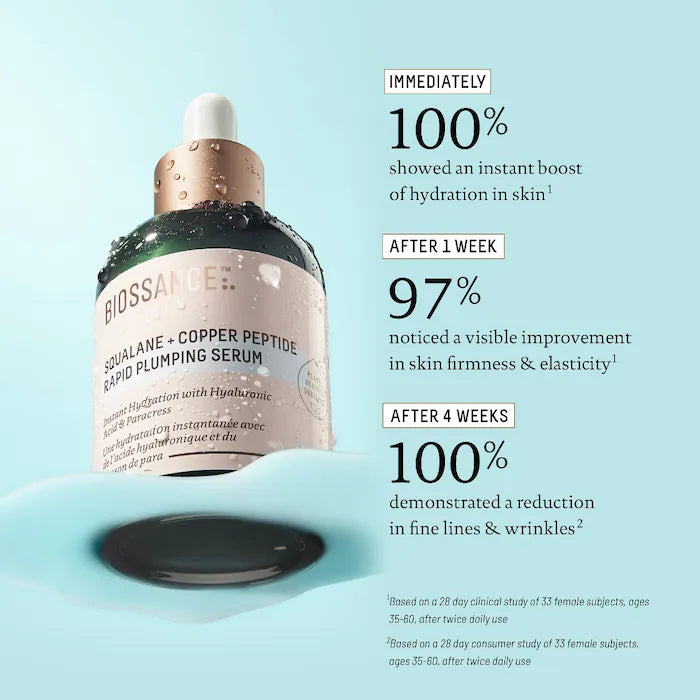 Biossance Sérum Preenchedor Rápido 1.69 oz/50 mL