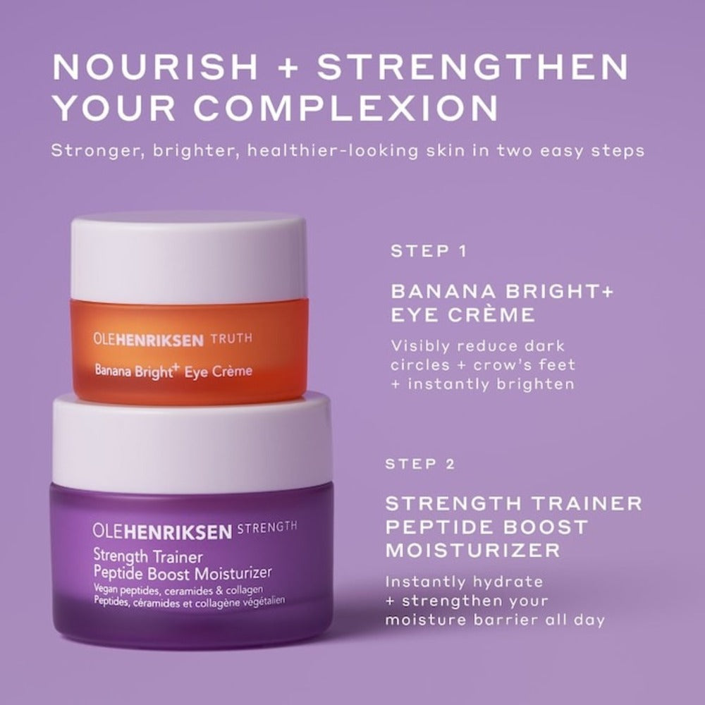 Mini Hidratante + Creme para Olhos Glow Strong da OLEHENRIKSEN - 2 Peças