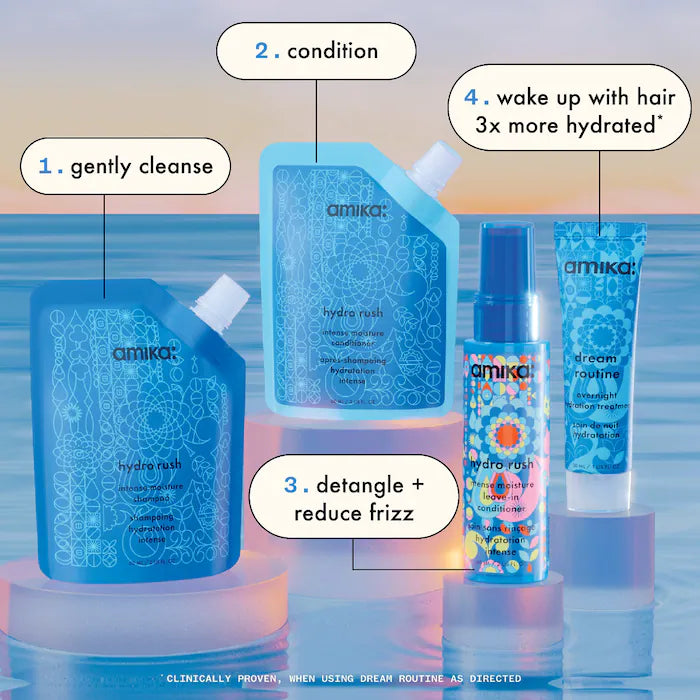 Mini Kit Shampoo e Condicionador Hydro Rush da Amika