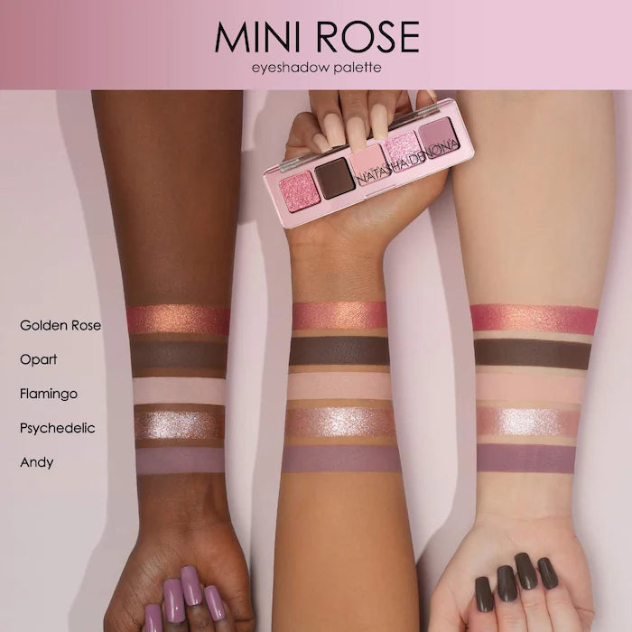 Mini Paleta de Sombras para Olhos Rosa da NATASHA DENONA