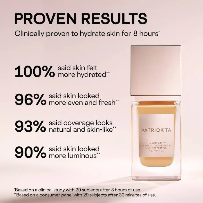 Patrick Ta Major Skin Hydra-Luxe Luminous Skin Perfecting Foundation for Natural Glow