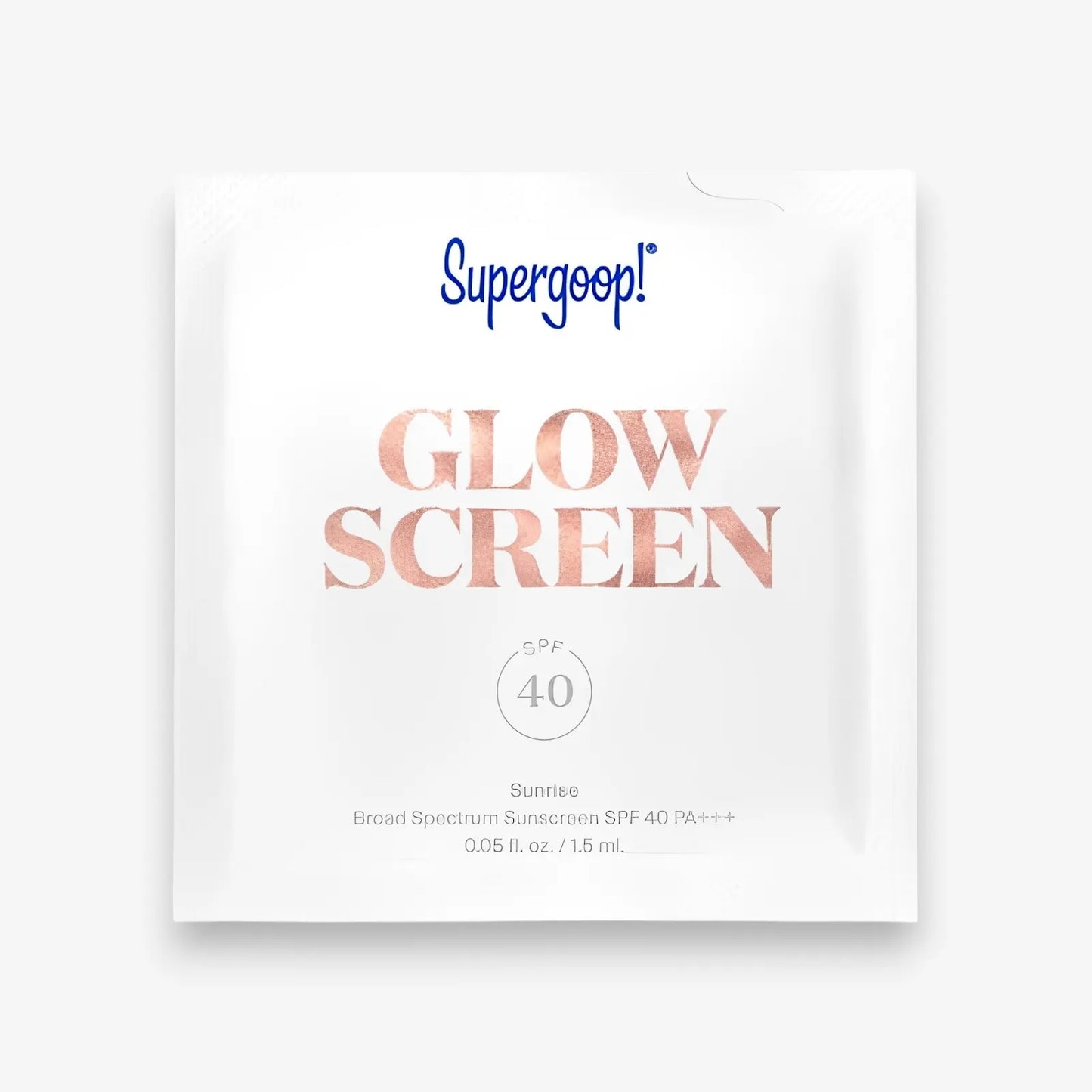 Supergoop! Glow Screen SPF 40 Broad Spectrum Sunscreen Sample 1.5ml