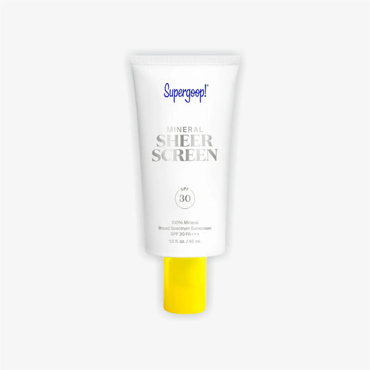 Protetor Solar 100% Mineral Sheerscreen FPS 30 da Supergoop! 45 ml