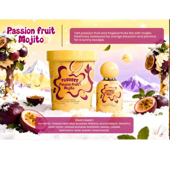 Grandeur Tubbees Passion Fruit Mojito Eau de Parfum - 1.7 FL OZ / 50 ML