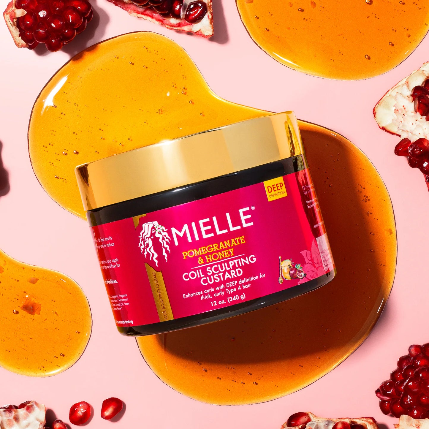 Crema Moldeadora de Rizos de Granada y Miel de Mielle 12 oz / 340g