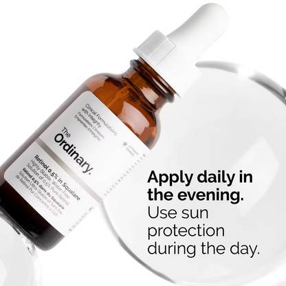 Retinol 0,5% em Esqualano Sérum da The Ordinary 30 mL