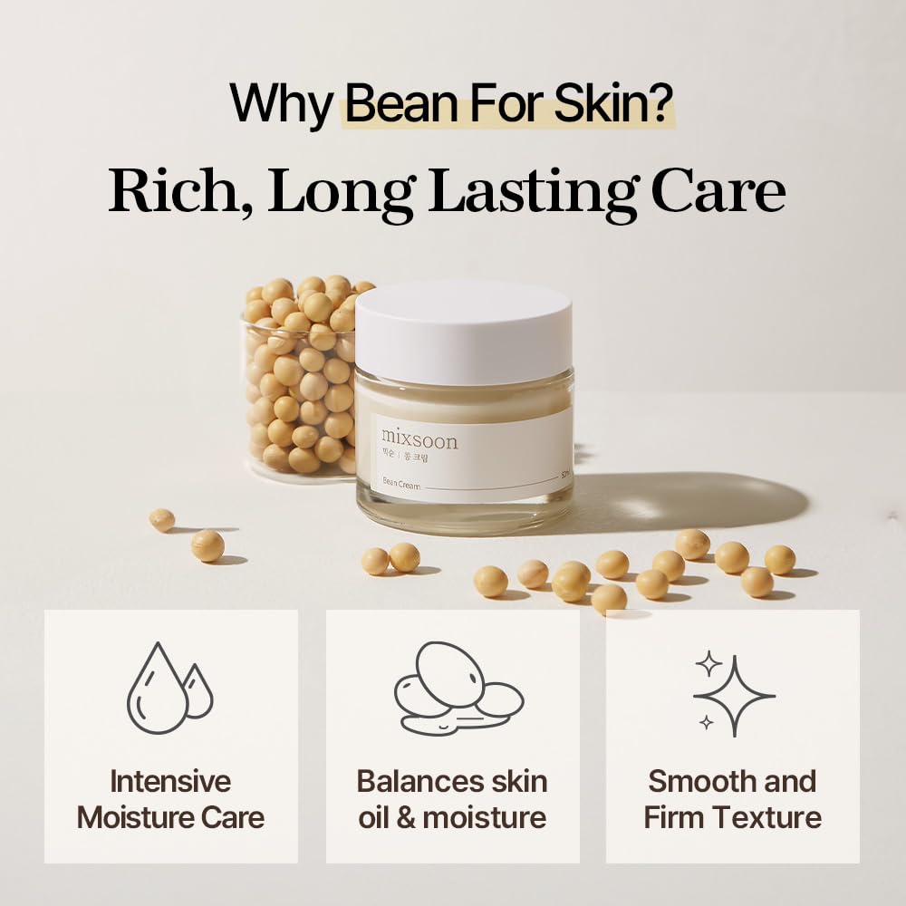 mixsoon Bean Cream Intensive Moisture for Smooth Skin 50ml