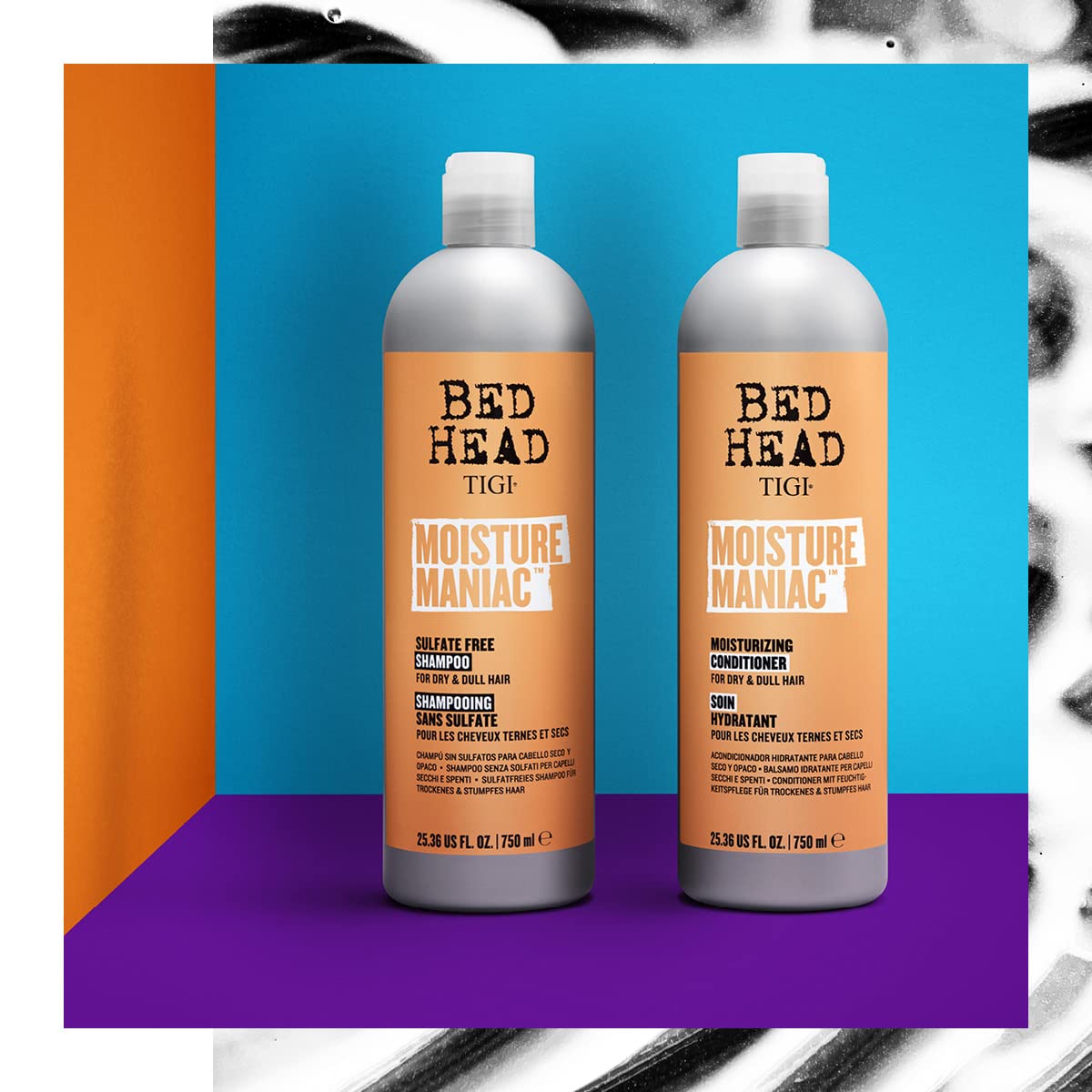 Tigi Moisture Maniac Shampoo and Conditioner Pack - 25.36 oz/750ml
