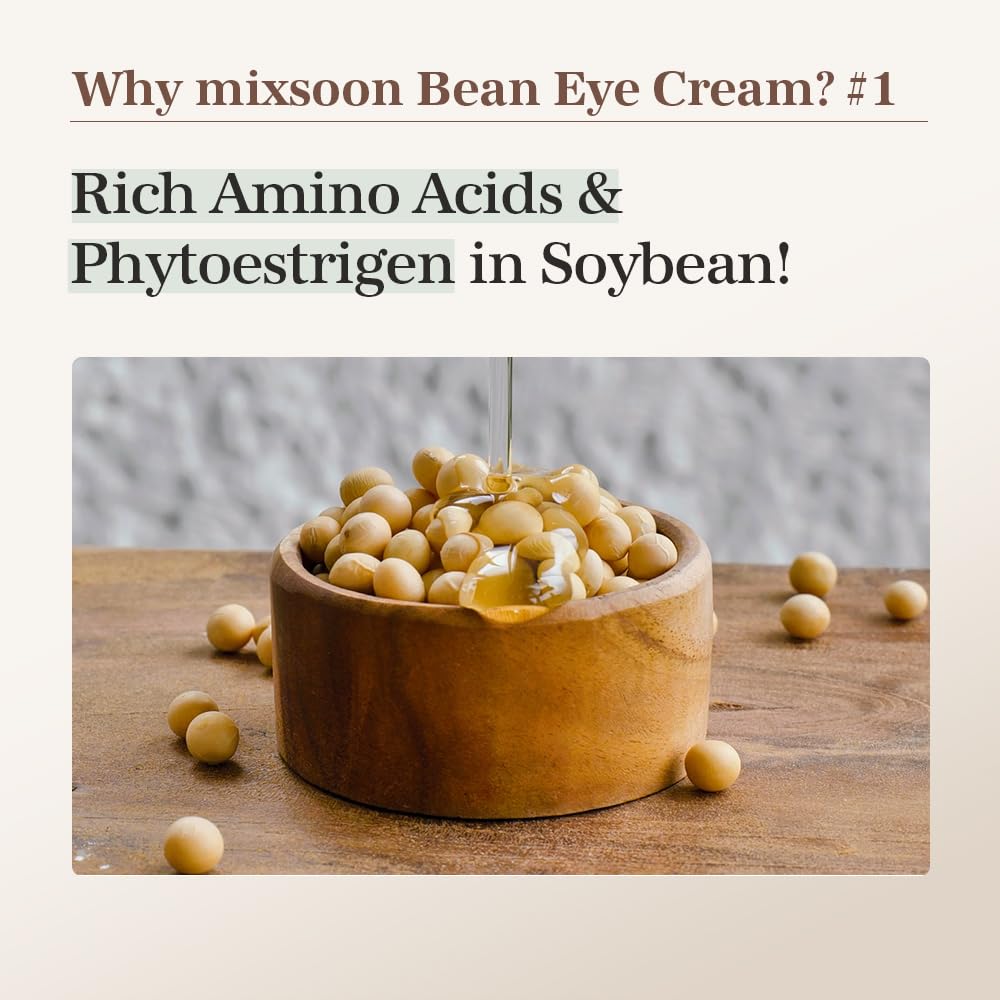 Creme para Olhos de Feijão com Feijões Suaves Calmantes da mixsoon 20ml