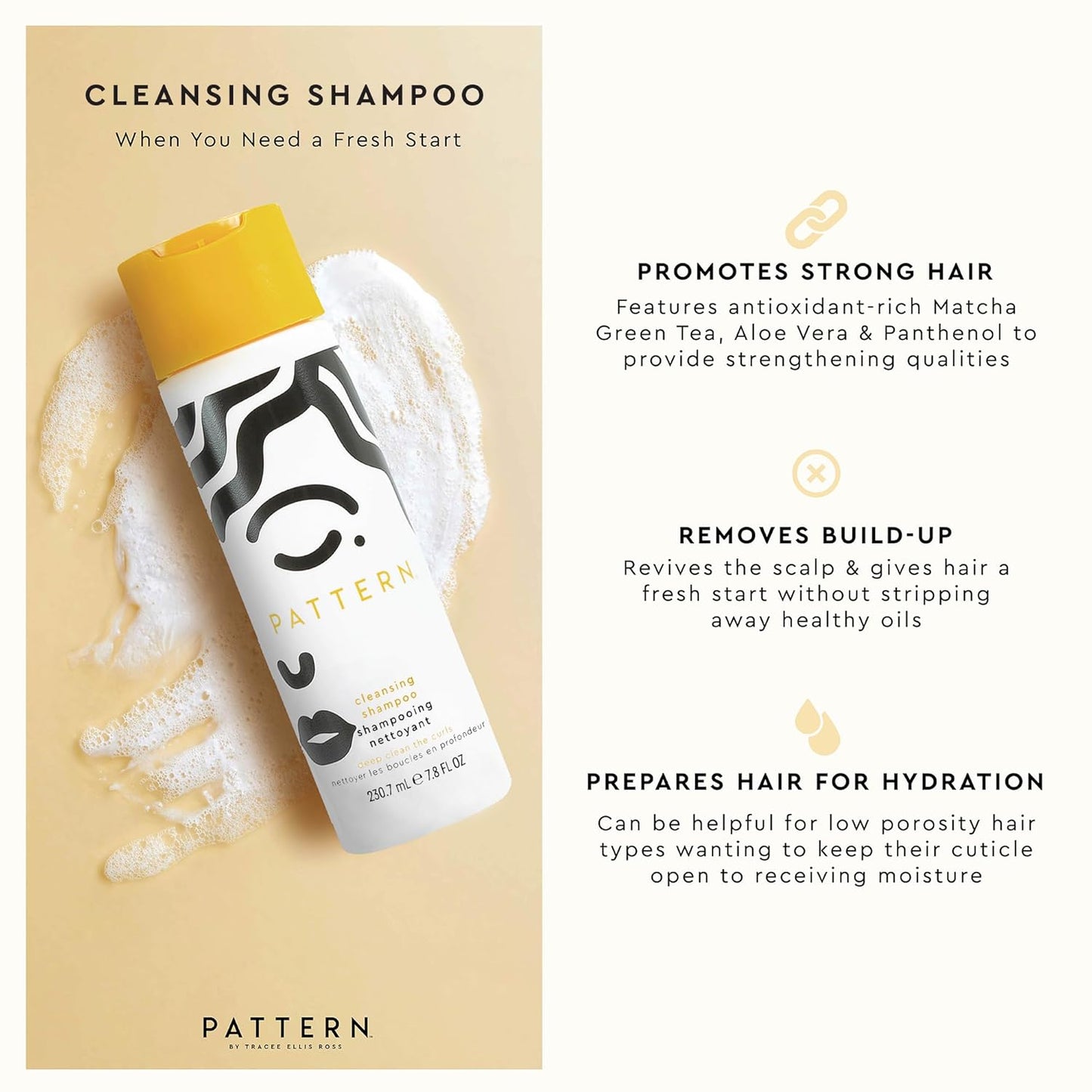 Shampoo Limpiador de Pattern 7.8 oz