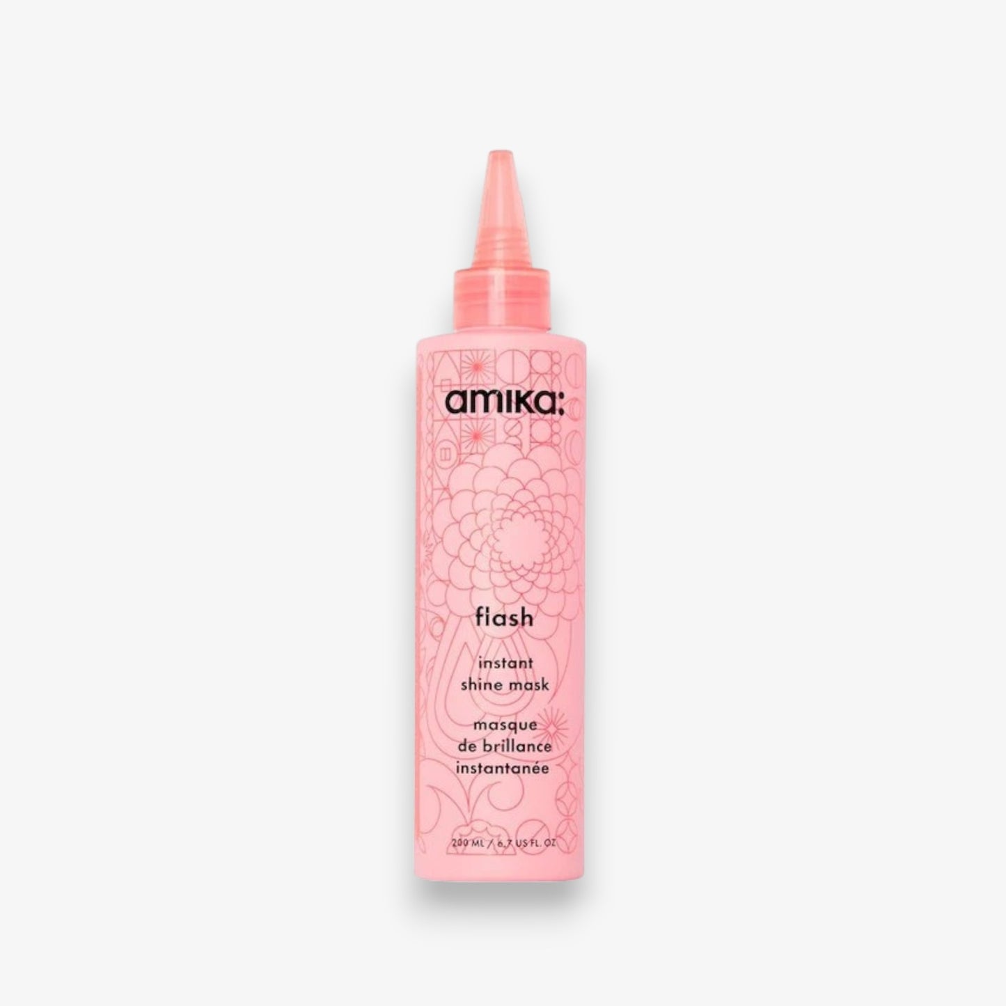 Máscara de Brilho Instantâneo Flash para Cabelo 200ml. da Amika 
