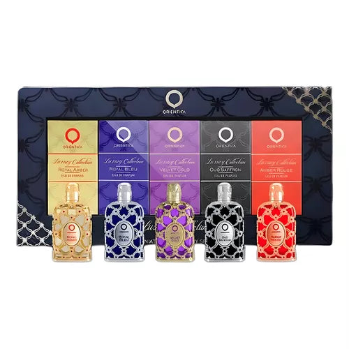 Set x 5 Colección Luxury de Orientica Unisez Mini Tamaño de viaje 7.5 ml