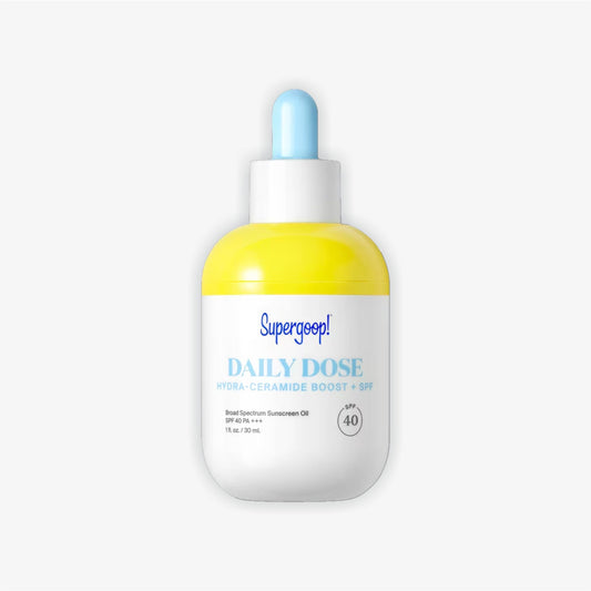 Óleo Protetor Solar de Amplo Espectro Daily Dose Hydra-Ceramide Boost FPS 40 da Supergoop!