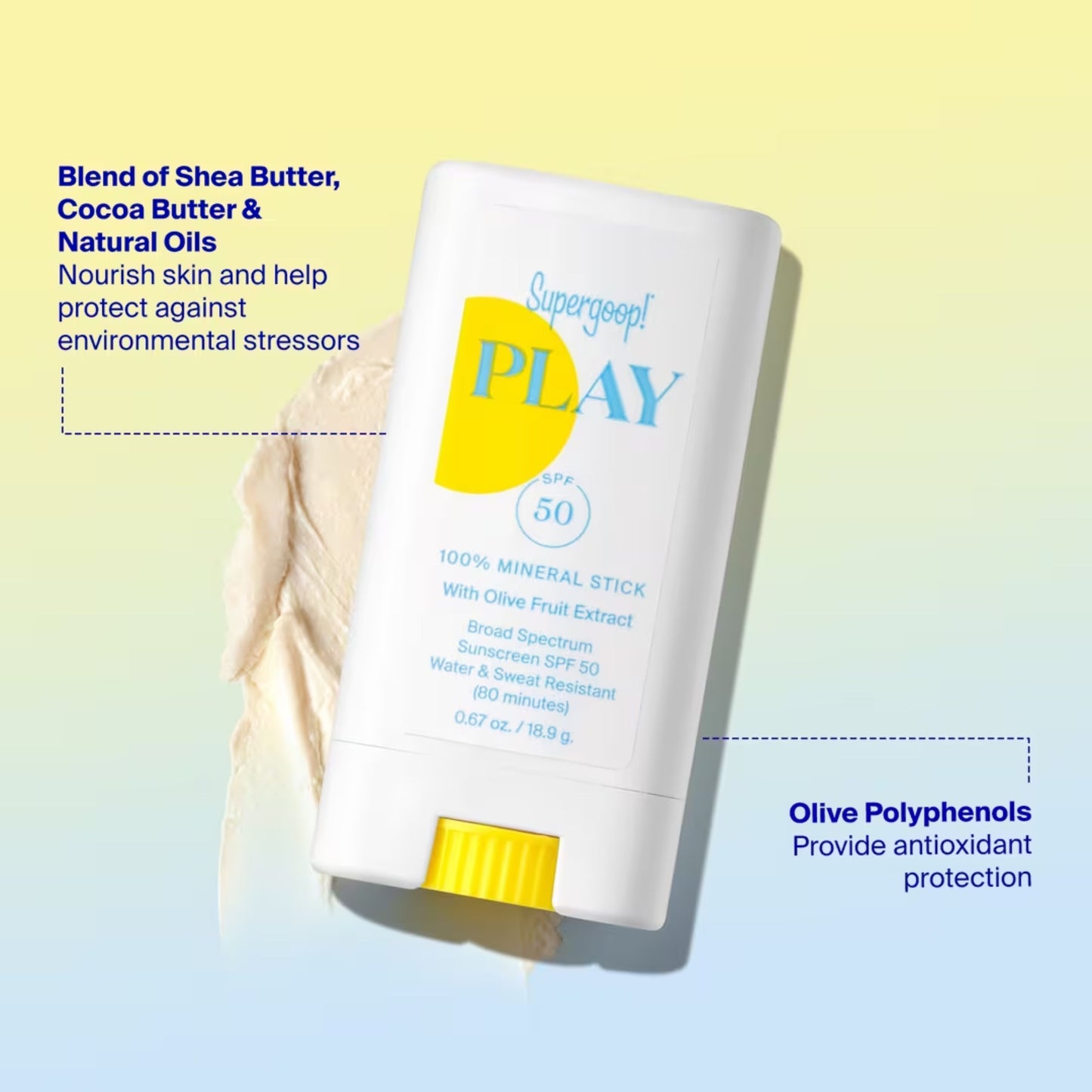 Supergoop! PLAY 100% Mineral Sunscreen Stick SPF 50 18.9g