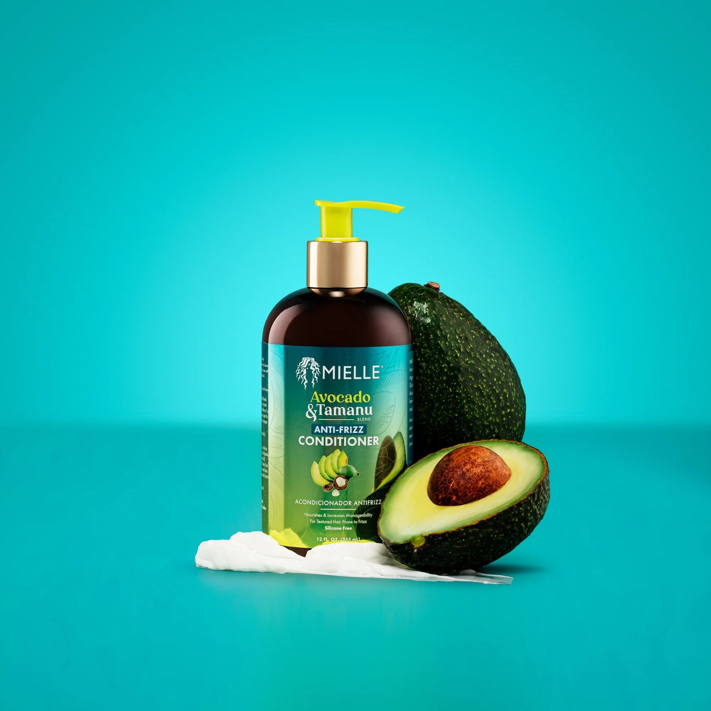 Acondicionador Anti-Frizz de Aguacate y Tamanu de Mielle 12.0 oz / 355ml