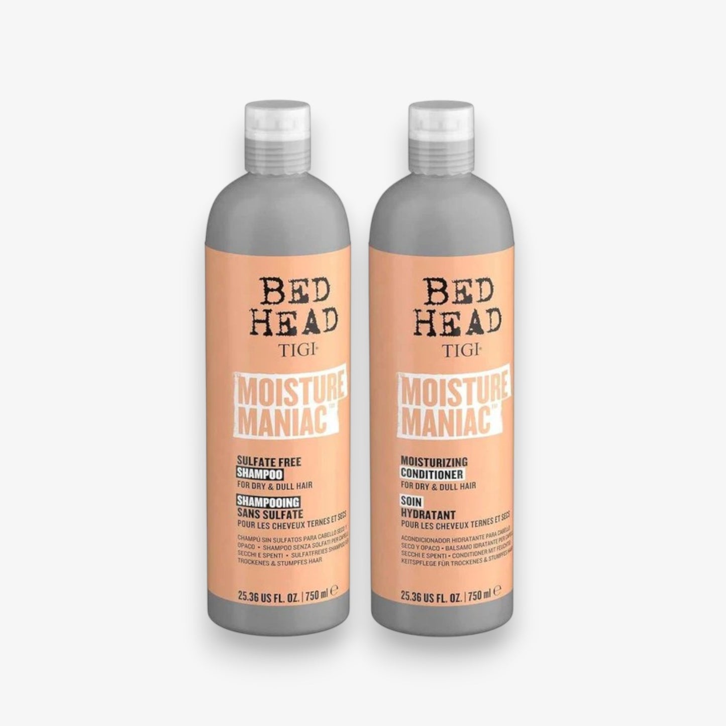Tigi Moisture Maniac Shampoo and Conditioner Pack - 25.36 oz/750ml
