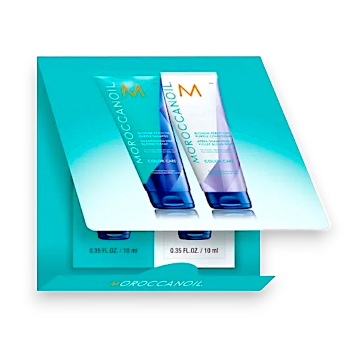 Shampoo Acondicionador Perfeccionador de Rubios para Cuidado del Color de Moroccan Oil 0.35 oz