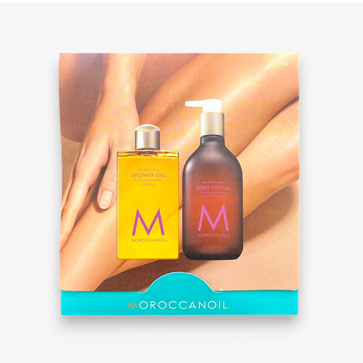Muestra Doble de Gel de Ducha + Loción Corporal Moroccan Oil 0.35 ml