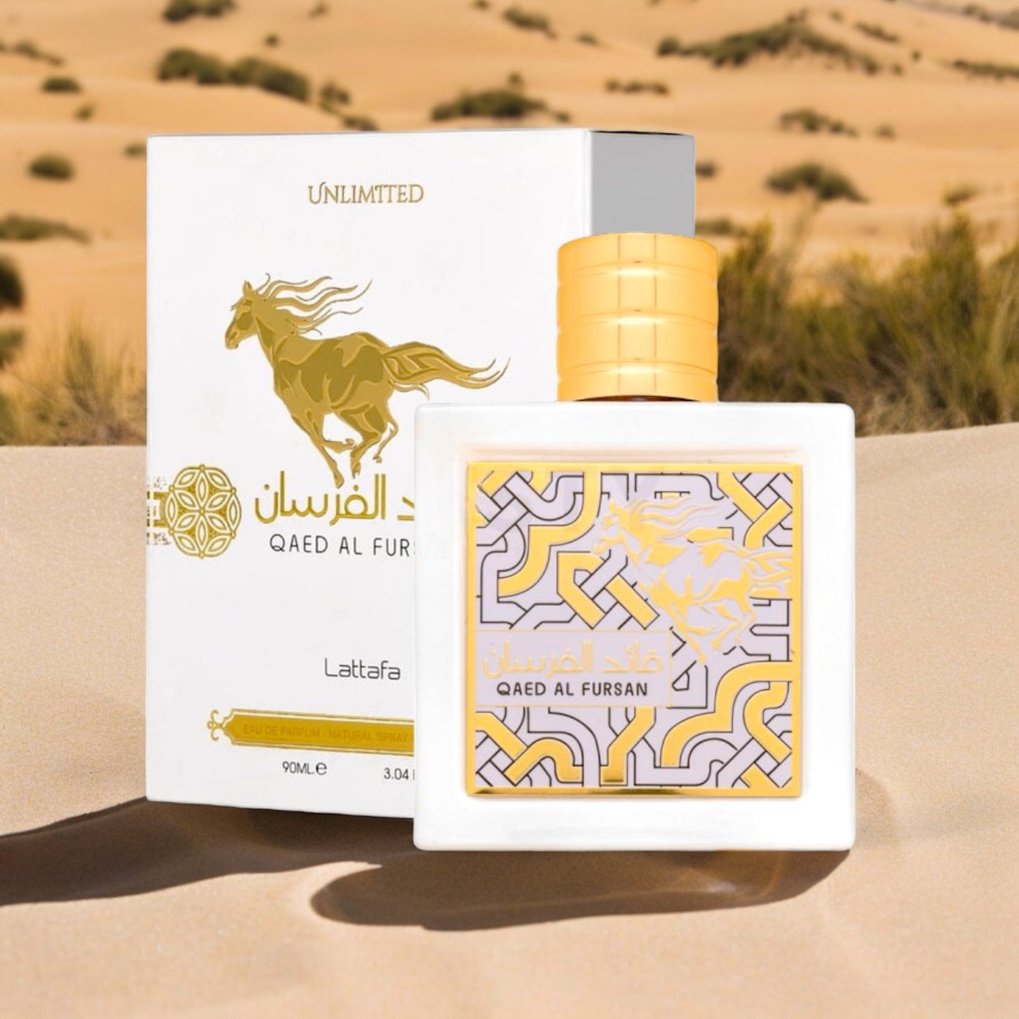 Eau de Parfum ilimitado de Qaed Al Fursan, 3,04 oz/90 ml 