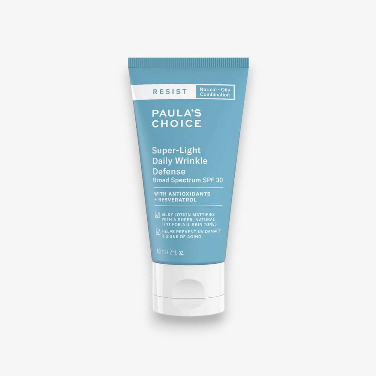 Protetor Solar Facial Diário Super Leve Anti-Rugas RESIST FPS 30 da Paula's Choice 2 oz/ 60 mL