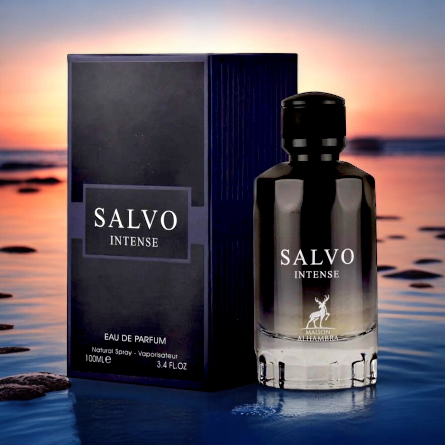 Salvo Intense By Maison Alhambra EDP Perfume for Men 3.4 Oz/100 ml