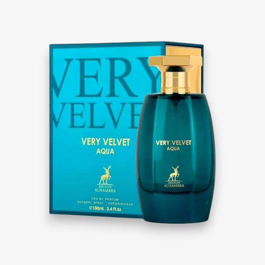 Very Velvet Aqua By Maison Alhambra EDP Perfume for Women 3.4 oz/100 ml