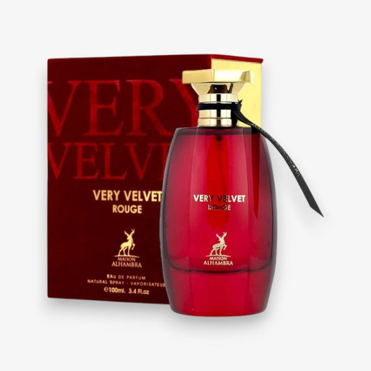 Very Velvet Rouge By Maison Alhambra EDP Perfume for Women 3.4 oz/100 ml